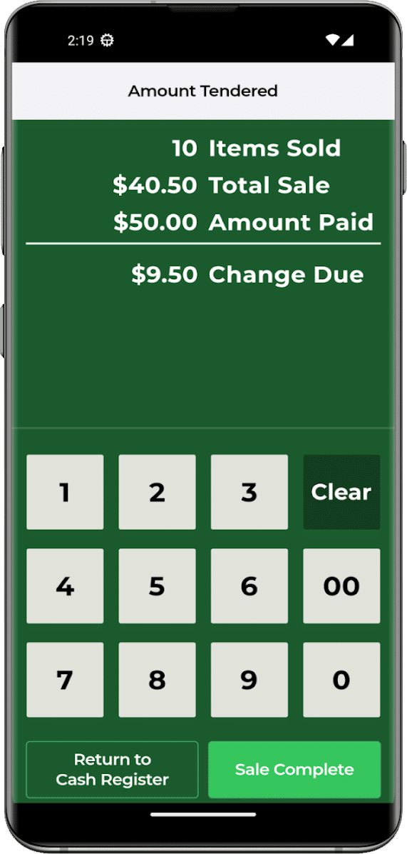 LSS iPhone Cash Register APP